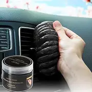 Cleaning Gel for Car Cleaner Cleaning Kit Automotive Air Vent Dust Cleaning Slime for Auto Cleaning Putty Universal Dust Car Accessories Car Interior Cleaner Keyboard Cleaning Laptop Black