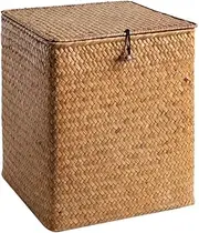 CANIGHT Woven Basket Container Storage Basket Large Straw Storage for Living Room