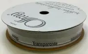 Offray Transparent Decorative Ribbon, 5/8" x 9', FREE SHIPPING