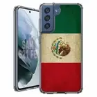 For Samsung Galaxy S20 S21 S23 S24 FE 5g TPU Case+Glass(Grunge MX Flag)