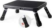 Folding Step Stool, Height Adjustable 1- Step 330Lbs, Sturdy Portable Step Platf