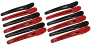 Plastic Aluminium Section clips Hairdressing Section clips Salon Styling 12 Pack