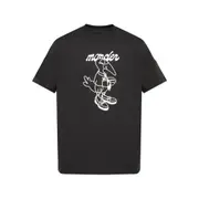 [Moncler] Moncler Bird-print T-shirt S BLACK/WHITE