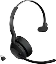 Jabra Evolve2 55 Link380c UC Mono Single Ear Wireless Headset with Noise Cancelling Mic USB-C Up to 18 Hours Battery Life Teams/Zoom Available Remote Conference