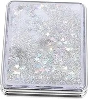HONMEET Portable Travel Lighted Makeup Mirror Vintage Compact Mirror Silver Sand Aesthetic for Compact Mirror Aesthetic Purse Mirror
