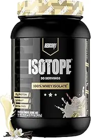 Redcon1 Isotope 30 Servings Isolate Vanilla Whey Protein Powder 960 g