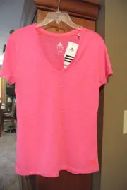 Womens Shirt M, Adidas hot pink fitness/workout/running shirt/top, Climalite
