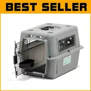 Heavy-Duty Sky Kennel for Small Dogs - 21" Portable Pet Carrier with Essentials