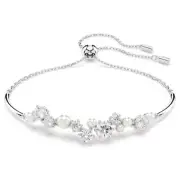 SWAROVSKI CRYSTAL CONSTELLA BANGLE BRACELET WHITE PEARL 5705618.NEW IN BOX
