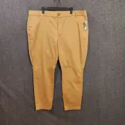 NWT Old Navy Women's Size 20 Skinny Khaki Pants Brown Cotton Blend 43 x 29