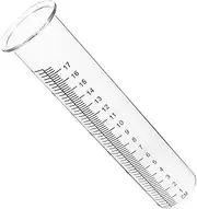 Kisangel 7 Gauge Jumbo Rain Gauge Soaker Hose Tubes Measure Tube Clear Automatic Rain Gauge Rain Gauge for Farmers Harden Rain Gauge Large Tube Outside High Borosilicate Glass