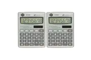 2x Marbig 8 Digit Handheld Calculator Home Office School w Large Display Silver