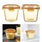 Glass Yogurt Container Oat Containers Pantry with Vented Lid Kitchen Sealed