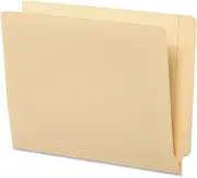 Globe-Weis End Tab File Folders, 9-Inch Front, Reinforced Tab, Letter Size, Manila, 100 Folders per Box (25109)