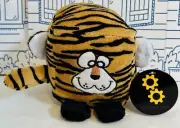 New Toy Works Tiger Cube Plush Stuffed Animal Orange King Cat Striped Doll 3” NW