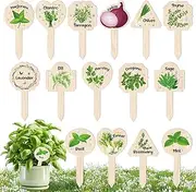 JUYRLE Plant Label Signs- 15PACK Herb Garden Markers, Plant Labels for Outdoor Garden Waterproof, Plant Tags with Names, Indoor Patio Tags for Succulent Flowers Greenery Seedling