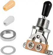 Randon 3 Way Short Straight Guitar Toggle Switch Pickup Selector with Tip Knob Caps Compatible with Gibson Toggle Les Paul Electric Guitars