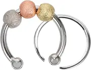 Anxiety Relief Ring Beads Chain Ring Beads& Chain Fidget Rings for Fidget Ring Men Rotating Beads Rings Women Rings Ring Ease Anxiety Rings Ring for Women Copper