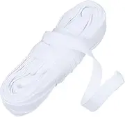 uxcell 10 Yards Corset Boning Casing, 1/2"(12mm) Nylon Plush Boning for Sewing, Bra Cover Casing Elastic Band Tape for Lingerie Wedding Bridal Gown Dress, White