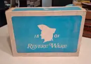 Vintage 1801 Revere Ware 10" Covered Tapered Skillet Copper Clad NEW IN BOX