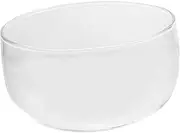 DONFAMDS Transparent Heatproof Glass Salad Bowl Kitchen Container for Fruits and Desserts Smooth Surface Capacity for Home Storage and Serving