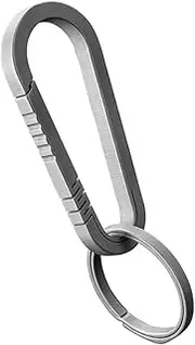 [CATIEBYE] Titanium Key Chain Belt Clip Quick Release Key Holder for Outdoor Camping Hiking Fishing Travel and More Stylish Unisex Design Durable and Resistant