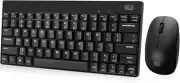 WKB-1100CB Natural Ergonomic Wireless Spill Resistant Mini Keyboard & Mouse Comb