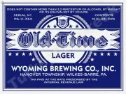 Old Time Lager Beer Label 18" x 24" Metal Sign