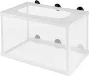 Fish Breeding Box Fry Hatchery Nylon Mesh Net, Aquarium Incubator with Suction C