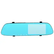 5 Inch 1080P HD Car DVR Rearview Mirror Dash Camera Dual Lens Recorder Monitor 170 Degree