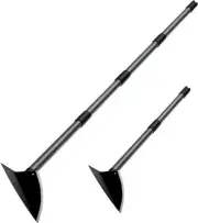 TAILERNRUYE Triangle Hoe Long Handle - Adjustable Heavy Duty Weeding Hoe