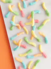 Sour Mini Gummi Worms - 18 lbs.