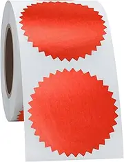 Hycodest Reward Stickers Embossing Labels Certificate Label, 300 Sticker, 2 inch, Bright Foil Paper, Red