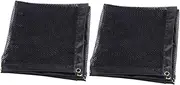 FONDOTIN and Girls Safety Barrier Car Backseat Mesh Net Universal Fit Easy Assembly Black 2pcs Set