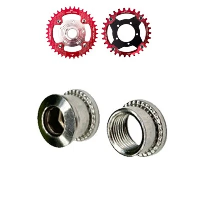 Chainring Bolts 4/5 Pair Aluminum Alloy Bicycle Crankset Bolts Double Lock