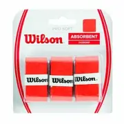 Wilson Overgrip, Pro Soft Overgrip, Unisex, Orange, Pack of 3, WRZ4040OR