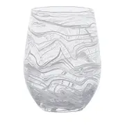 Juliska Puro Marbled Stemless Wine Glass