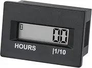Runleader Digital LCD Hour Meter,AC/DC 4.5V to 90V,Use for Riding Lawn Mower ZeroTurn Mower Tractor Generator Club car Golf cart Outboard Marine ATV Snowmobile Compressor and Other Powered Equipment