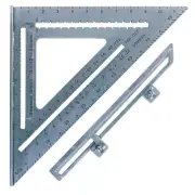 12 In. Aluminum Big 12 Speed Square, Rafter Square with Layout Bar and Blue Book