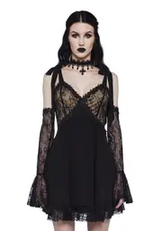 [Widow] Devil's Delight Mini Lace Dress