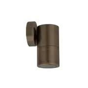 MR16 12V Exterior Single Fixed Wall Pillar Light Antique Brass IP65 - PM1FBR