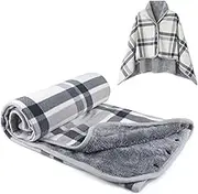 forestfish Warm Plaid Flannel Blankets Lightweight Throws for Lap Bed Sofa Office
