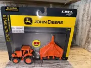 1/64 John Deere 6220 Tractor With Batwing Mower DOT Orange Die-Cast Ertl