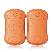 Electric Hand Warmer 2Pcs, 6000 mAh Battery, Electric Hand Warmer, Reusable, Rechargeable Pocket Warmer, Ideal for Outdoor Sports, Hunting，Orange