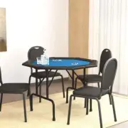 Folding Poker Table 8 Player Casino Tables Build In Cup Holder Sturdy Frame