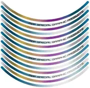 Emudiefu (MDF) rim stripe titanium lettering There 6mm width 10 inches corresponding RIM-6M-TIT-10