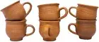 Mitti Clay Tea Cups, Mud Tea/Coffee Cups ( Set of 6 )