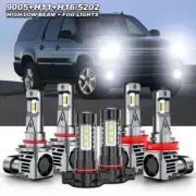 Para For Chevy Tahoe 2007-2015 Faro LED Luces altas/bajas + bombillas antiniebla (for: Chevrolet)