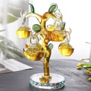 Crystal Yuanbao mouse Bonsai Tree Ornaments Fruit Gift Holiday Home Decor 0082
