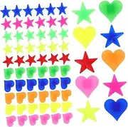 Abaodam 6 Packs Glow Dark Bike Wheel Beads Bicycle Decoration Clips Heart Star Shapes Durable Bike Decor Complete Custom Look Secure Attachment